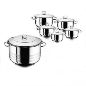 Paslanmaz Çelik Özel İndüksiyon Kapsül Tabanlı Tencere 26x16cm Derin Çelik Tencere