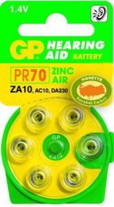 6 Adet GP ZA10 PR70 1.4V KULAKLIK PİLİ Ø5.8xh3.6