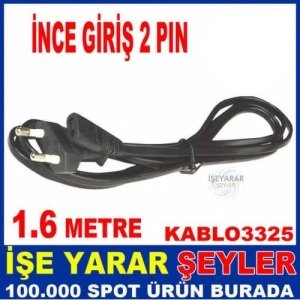 İnce Giriş Traş Makinesi Elektrik Kablosu Fiş