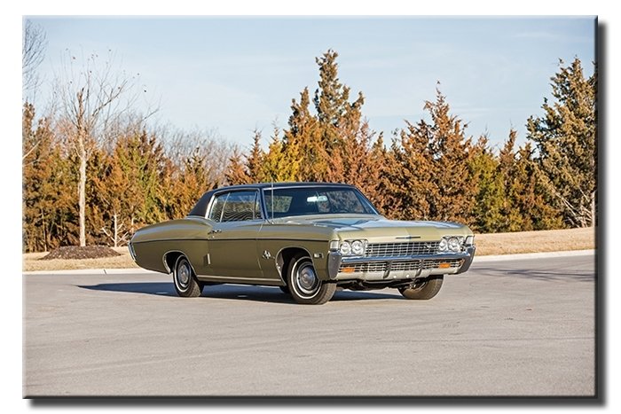 KLASİK IMPALA RETRO 6 değişen ölçü ORİJİNAL KANVAS TABLO