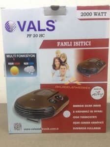 VALS PF 20 HC 2000W YAZ-KIŞ KULLANIMLI 2 ISI AYARLI FANLI ISITICI