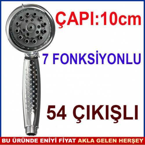10cm 54 Delikli Masaj Sistemli Krom Duş Başlığı