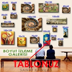 RENKLİ SPİRAL 7 değişen ölçü ORİJİNAL KANVAS TABLO