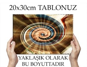 RENKLİ SPİRAL 7 değişen ölçü ORİJİNAL KANVAS TABLO