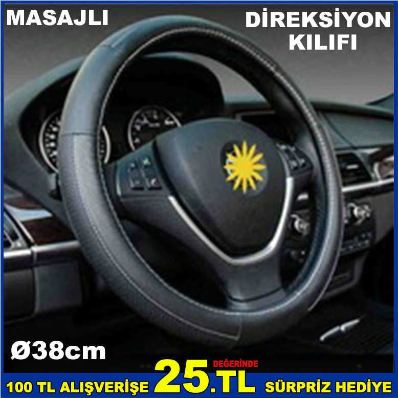 TÜM ARAÇLAR İÇİN 38cm MASAJLI DİREKSİYON KILIFI
