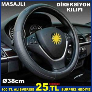 TÜM ARAÇLAR İÇİN 38cm MASAJLI DİREKSİYON KILIFI