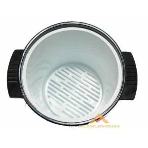 Metal görünümlü buz kovası çift kat plastik cidarlı izoleli büyük boy kapaklı buz kovası özel maşalı 