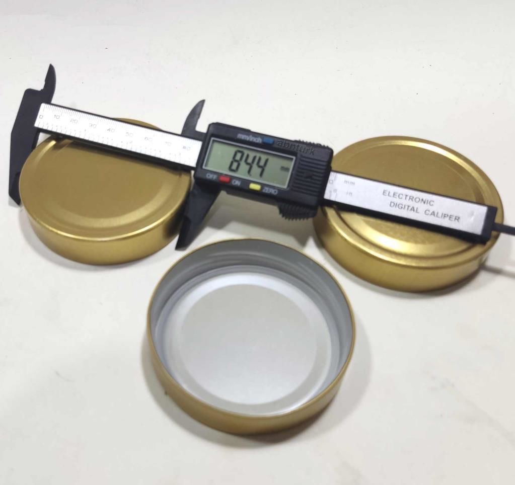 10 Adet 82 mm Uzun Etekli Derin-Geniş Kenar Metal Konserve Kavanoz Kapağı Içi %100 Sızdırmaz Silikon