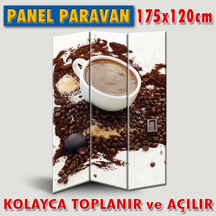 GÖRSELLİ KATLANIR PANEL BÖLME SİSTEMİ - KAHVE ESTETİK & TAD 2
