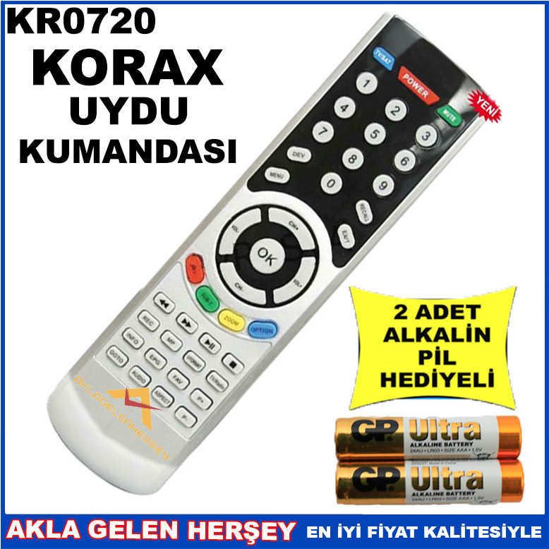 KORAX UYDU CİHAZI Receiver KUMANDASI KR0720