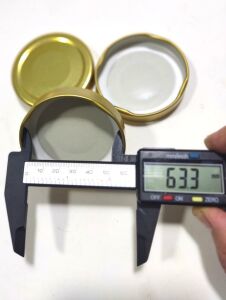 5 Adet 63 mm Uzun Etekli Geniş Kenar Metal Konserve Kavanoz Kapağı Dış:66mm-içi:63mm 25 Yıl Garanti