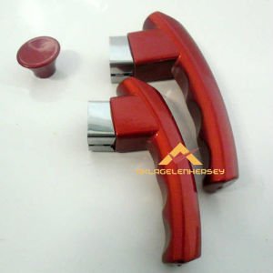 KIRMIZI RENKLİ ÇAYDANLIK KULP TAKIMI VE TUTACAĞI