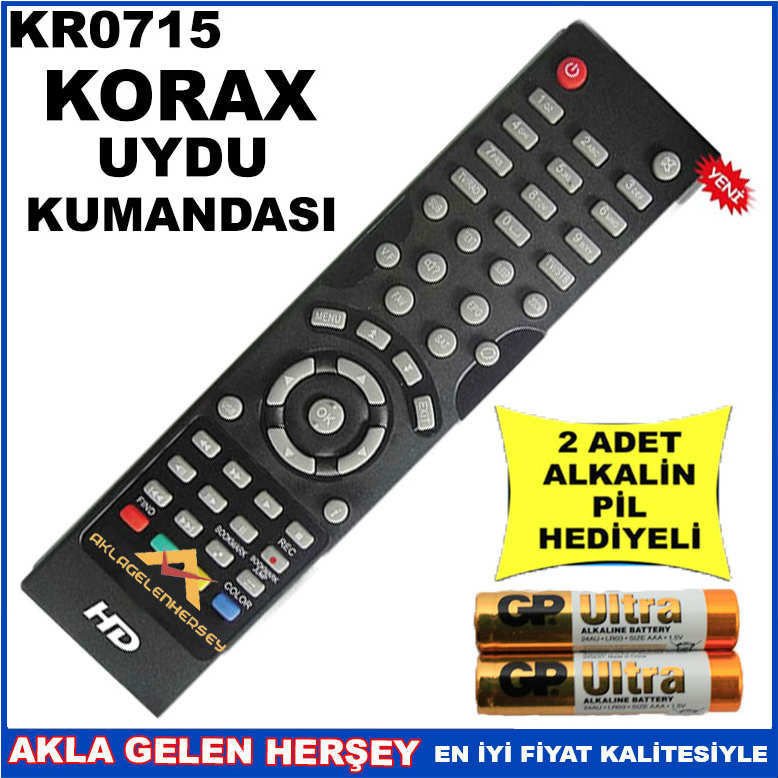 KORAX UYDU CİHAZI Receiver KUMANDASI KR0715