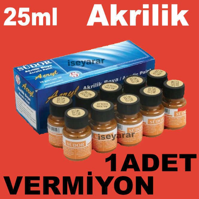 SÜDOR VERMİYON PROFESYONEL AKRİLİK BOYASI