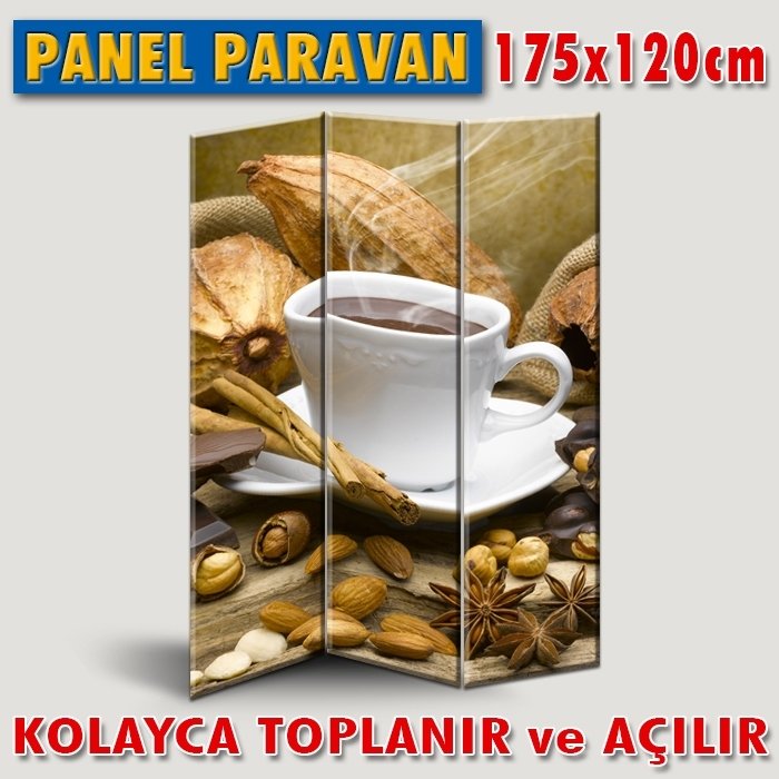 GÖRSELLİ KATLANIR PANEL BÖLME SİSTEMİ - KAHVE TADI