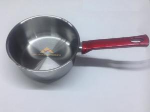 19cm ÇAPINDA PASLANMAZ ÇELİK KOÇERO SAPLI BÜYÜK BOY SÜTLÜK 9cm DERİNLİK