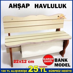 DUVARA ASILABİLİR BANK MODEL AHŞAP HAVLULUK