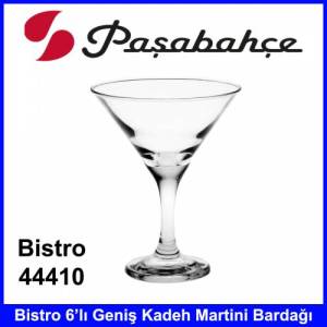 Paşabahçe 44410 Bistro 6'lı Geniş Kadeh Martini Bardağı