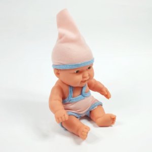 Yataklı ve Yastıklı Oyuncak  Et Bebek 20cm Kız Çocuğu Oyuncakları