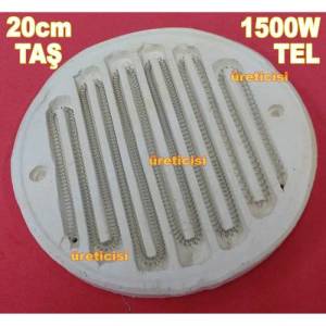 1500W tel resistans ile Ø20cm ısıya dayanıklı taş pleyt,elektrikçilere özel taş elektrikli ocak seti