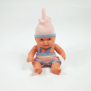 Yataklı ve Yastıklı Oyuncak  Et Bebek 20cm Kız Çocuğu Oyuncakları