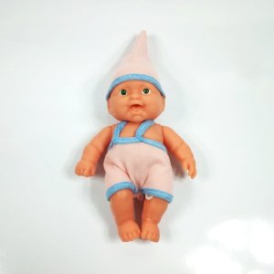 Yataklı ve Yastıklı Oyuncak  Et Bebek 20cm Kız Çocuğu Oyuncakları