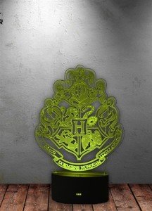 Hogwarts 3D 7 Renk Değiştiren Gece Lambası