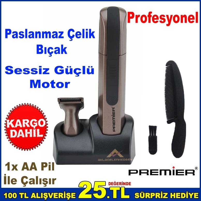 Kulak ve Burun Tüyü Bakım Cihazı Paslanmaz Çelik Traş Makinesi