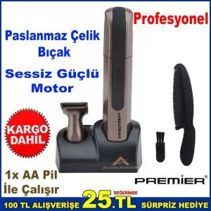 Kulak ve Burun Tüyü Bakım Cihazı Paslanmaz Çelik Traş Makinesi