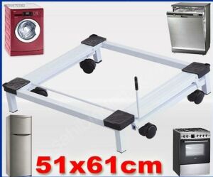 Metal Konstüksiyon Tekerlekli Çamaşır Makinesi Buzdolabı Fırın Bulaşık Makinesi Altlığı Metal Çeksür