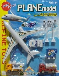 Ücretsiz Kargo 6 PARÇA OYUNCAK MODEL UÇAK VE HAVAALANI ARAÇLARI