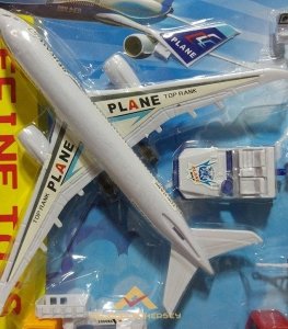 Ücretsiz Kargo 6 PARÇA OYUNCAK MODEL UÇAK VE HAVAALANI ARAÇLARI