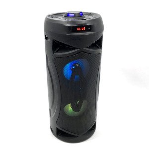 Taşınabilir Kablosuz Bluetooth Hoparlör Led Işıklı Mikrofonlu Karaoke Hoparlör Ses Sistemi Büyük