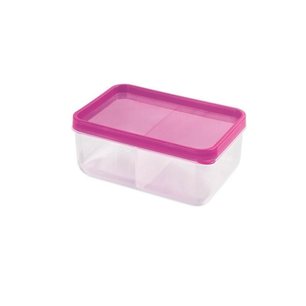 URVE 3210 PLASTİK 2 Lİ BÖLMELİ MİNİ SAKLAMA KABI PEMBE VE MAVİ 13.5CM x 9CM