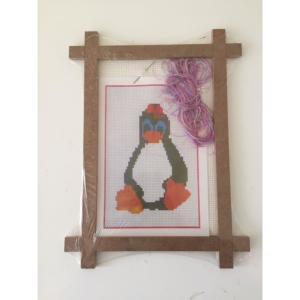 Etamin Seti Elif İş Eğitimi Seti Kasnak İğne İp Desen Seti