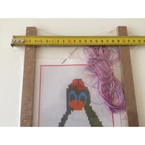 Etamin Seti Elif İş Eğitimi Seti Kasnak İğne İp Desen Seti