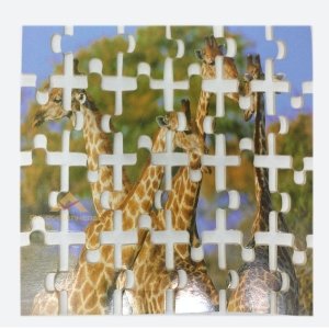 24 PARÇADAN OLUŞAN EĞLENCELİ ZÜRAFA FİGÜRLÜ AHŞAP PUZZLE