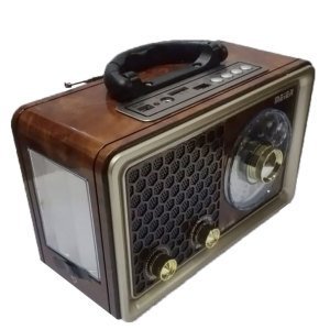 Meier M-150U USB/SD Aux Girişli Bluetoothlu Şarjlı Orta Boy Led Işıklı Radyo Portatif Müzik Kutusu