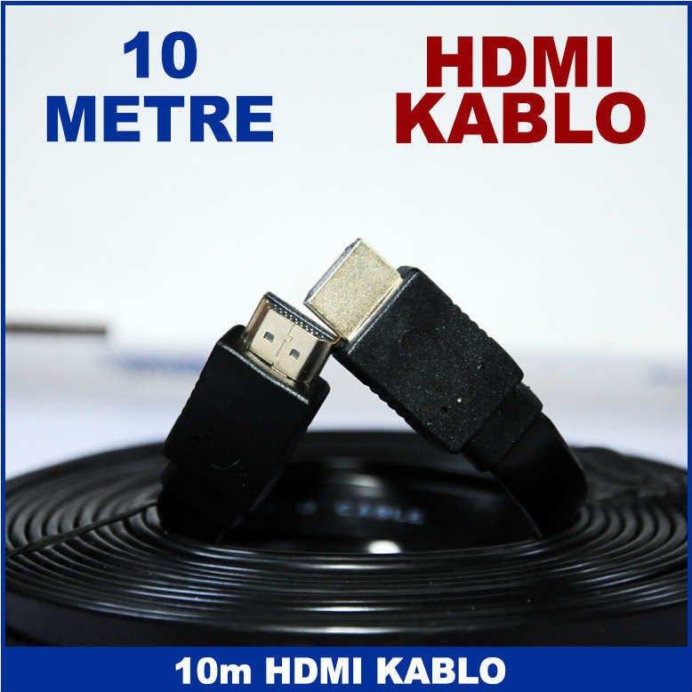 10m Vercion 1.4 HDMI Kablo Görüntü ses Aktarımı 3d Destekli Kaliteli ve Dayanıklı