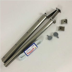 6cm Köşeli balkon küpeşte profiline monte çamaşır Kurutmalık ömür boyu paslanmaz alüminyumdan üretim