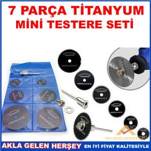7 PARÇA TİTANYUM ÇELİKTEN MİNİ TESTERE SETİ