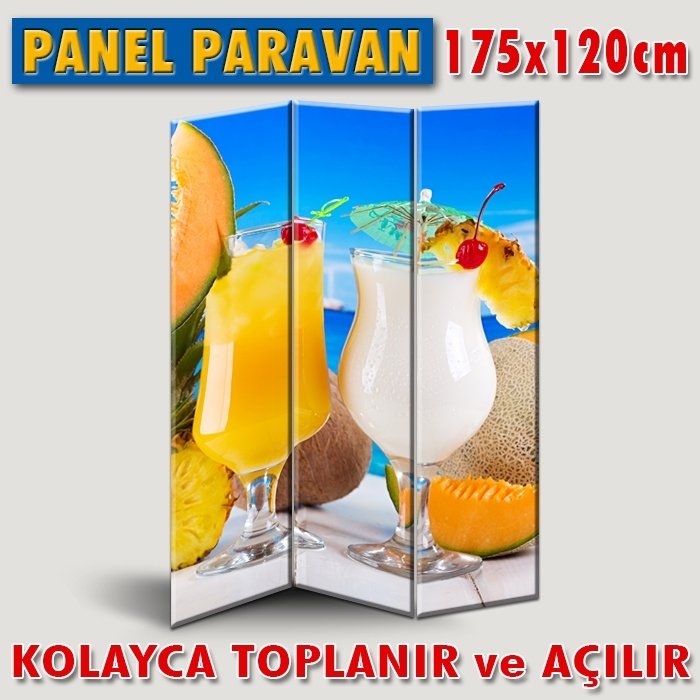 GÖRSELLİ KATLANIR PANEL BÖLME SİSTEMİ - TROPİKAL KOKTEYL 2