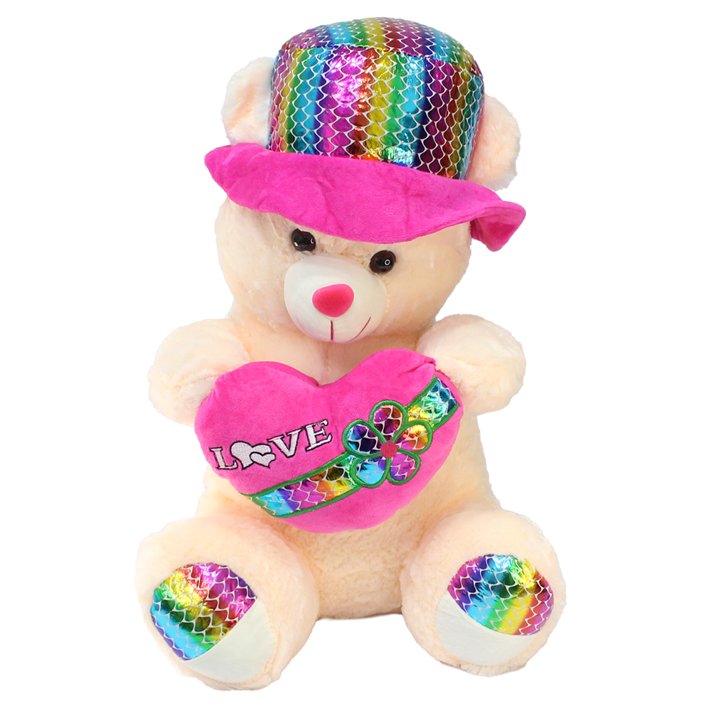 Kalpli Şapkalı Ayı Peluş Oyuncak 55 cm