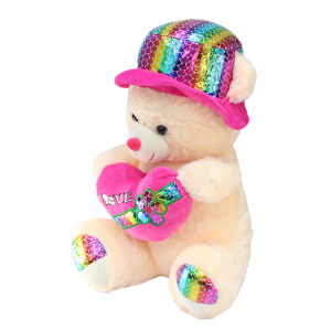 Kalpli Şapkalı Ayı Peluş Oyuncak 55 cm