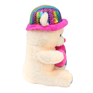 Kalpli Şapkalı Ayı Peluş Oyuncak 55 cm