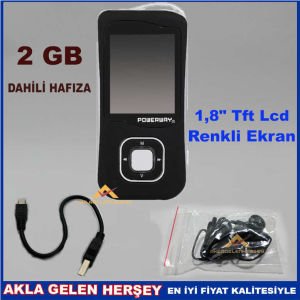 2 GB POWERWAY MP4 MÜZİK ÇALAR RADYO