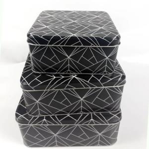 3 Adet Çok Amaçlı Demir Kutu 3lü Set İç İçe Aksesuar Kutusu