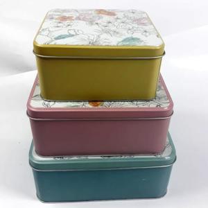 3 Adet Çok Amaçlı Demir Kutu 3lü Set İç İçe Aksesuar Kutusu