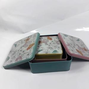 3 Adet Çok Amaçlı Demir Kutu 3lü Set İç İçe Aksesuar Kutusu