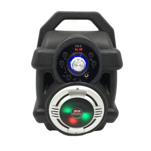 Mikrofonlu Taşınabilir Şarjlı Kablosuz Bluetooth Hi-Fi Hoparlör Led Işıklı Model:CS-2